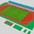 Modern Football Stadium Collection 3d model