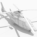 Red and White Rescue Helicopter with Rotors and Emergency Service Features