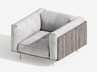 Modern Single Sofa Single Chair Leisure Chair 3d model