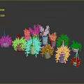 Colorful Planters with Green Plants Hanging and Placed on Home Decor Surface