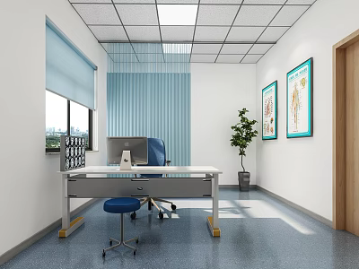 Modern Clinic Hospital Clinic 3d model