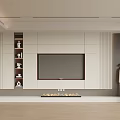 TV background wall 3d model