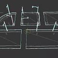 Municipal Road Design with Street Lamps Zebra Crossings Road Markings Straight Curved Sections and Intersections