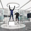 Li Ning Modern Clothing Store Interior With Mannequins And Apparel Displays