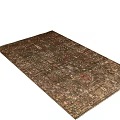 Square Rug With Intricate Traditional Patterns And Earth Tones For Home Decor