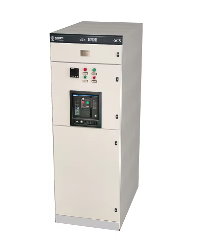 White Industrial Automation Control Cabinet With Digital Screen Control Buttons And Indicators 3d model