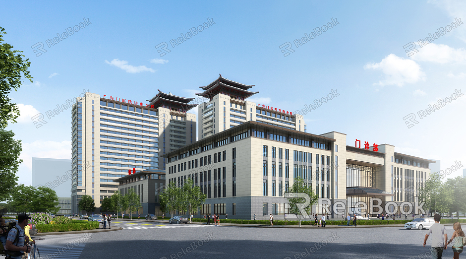 New Chinese Hospital Building model