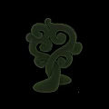 Elegant Decorative Green Spiral Twisted Topiary Garden Ornament With Curved Shapes