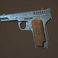 pistol weapon pistol gun gun silencer military army war world war war magazine game toy gun 3d model