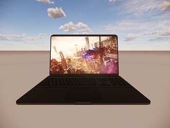 17 inch gaming laptop 3d model