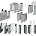 Public Facility Automatic Turnstiles With Stainless Steel Sensor Gates And Various Designs