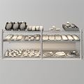 Modern Display Cabinet Shopping Mall Baking Food Display Cabinet 3d model