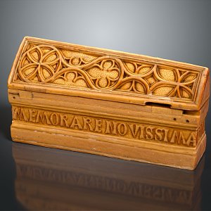 Ancient wooden coffin 3d model