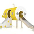 Yellow Submarine Shaped Outdoor Children's Play Equipment with Fun Slide and Ladder