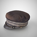 Modern hat lieutenant-general side cap 3d model