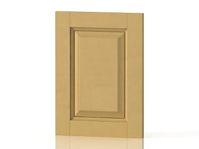 Beige Kitchen Cabinet Door With Panel Design And Smooth Surface 3d model