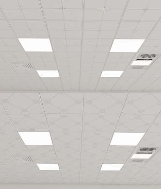 Aluminum gusset ceiling 3d model