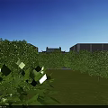 Modern Industrial Factory Complex With Green Trees Waterfront And Spacious Layout 3d model