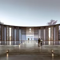 Modern Sales Office Architecture Exhibition Art Gallery Architecture 3d model