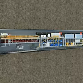 Large Scale Industrial Commercial Equipment In Tunnel With Conveyor System And Modules