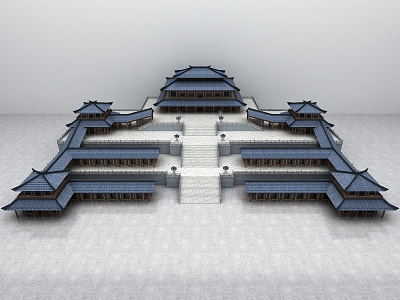 Chinese Ancient Architecture Palace 3d model