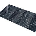 Square Rug With Geometric 3D Cube Pattern In Gray Tones For Modern Home Decor 3d model