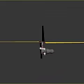 Model Airplane Featuring Yellow Cross Wings And Red Accents Design