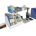 Organized Office File Folders Storage With Document Organizers And Desk Stationery Supplies