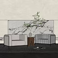 Modern Casual Sofa Combination Single Sofa 3d model