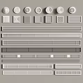 Different Styles of Air Conditioner Vents with Round Square and Rectangular Designs