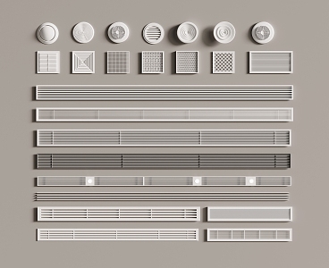 Air conditioning outlet 3d model