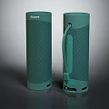 Sony Green Cylindrical Portable Bluetooth Speakers With Strap And Modern Design