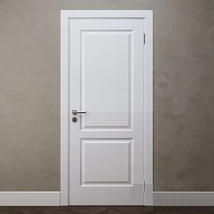 Single door bedroom door study door combination 3d model