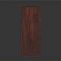 Stylish Red Wooden Cabinet Featuring Double Doors Wood Grain Surface And Simple Design