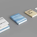 Colorful Books Collection With Blue Beige White Covers And LET IT SNOW Anywhere Book Titles
