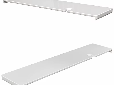 White Long Dish Drying Racks For Kitchen Daily Washing Essentials 3d model