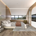 Minimalist Living and Dining Room Interior With Sofa Coffee Table Dining Set And Window View