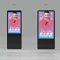 Public Facility Digital Display Screens Showing Men's Long Jump Athletics Information 50 And 65 Inch