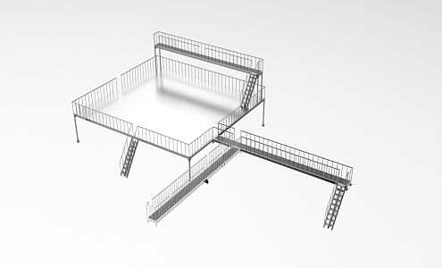 industrial scene modeling 1139 3d model