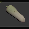 Fresh Daikon Radish With Green Top And White Smooth Body On Dark Background