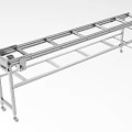 Industrial Equipment Metal Frame Mobile Conveyor Workbench With Long Structure And Wheels
