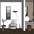 Modern Walk in Closet Interior With Built in Cabinets Mirror And Lighting Design