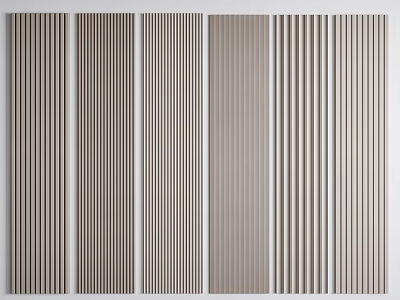 Modern Wall Panels In Various Styles And Tones 3d model