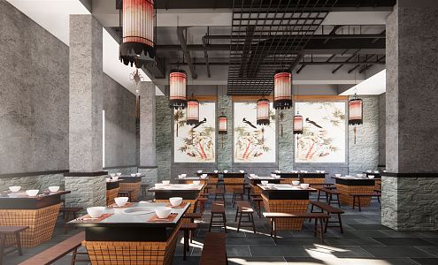 New Chinese Restaurant Chinese Restaurant 3d model