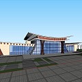 Visitor Center Creative Architecture Scenic Area Service Center Museum Exhibition Hall Cultural Center 3d model