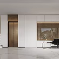 Modern Living Room Interior With Dark Wood Walls Black Armchairs And Marble Coffee Table