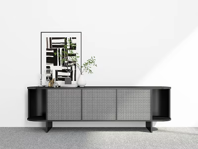 TV Cabinet Living Room Side Cabinet Storage Cabinet Decorative Cabinet TV Cabinet Side Cabinet 3d model