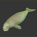 Manatee Beautiful Manatee Sea Animal Fish Freshwater Fish Sea Fish Animal Game Animal Cartoon Animal 3d model