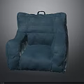 Modern Blue Inflatable Fabric Chair With Comfortable Design And Portable Handle