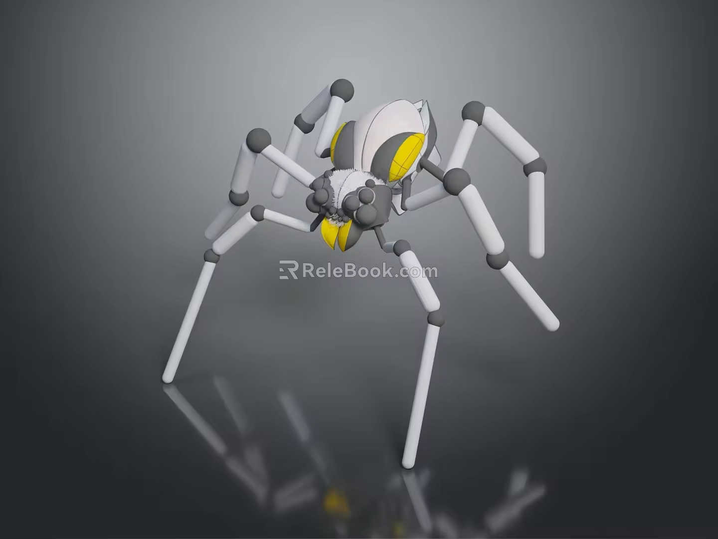 Robot Spider Robot Mecha Spider Science Fiction Spider Mechanical Spider Battery Spider Tower Defense 3d model